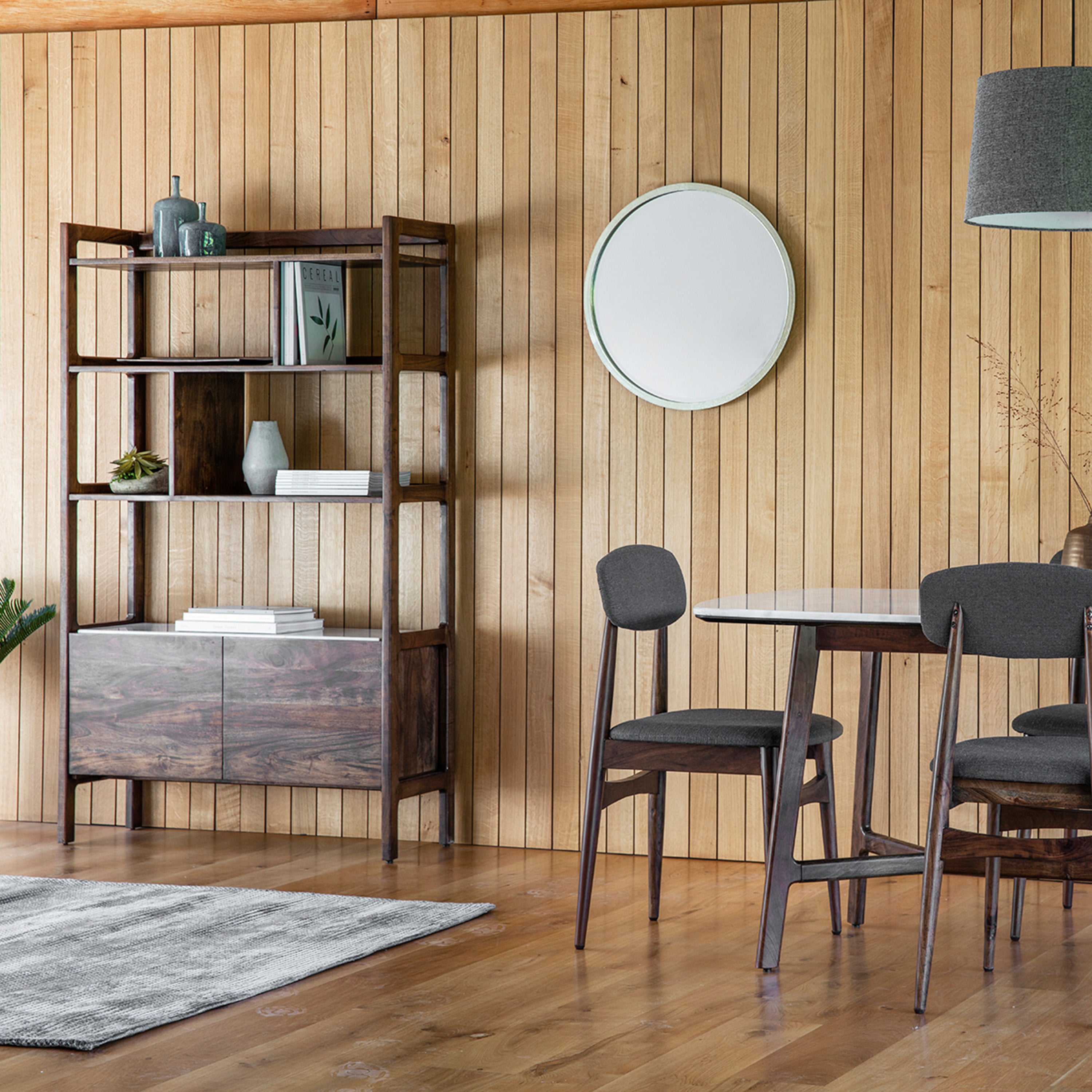 Barcino Brown Acacia Wood Display Unit